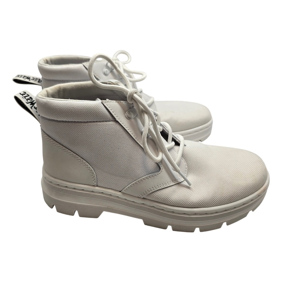 Dr. Martens Bonny W Tech Nylon Canvas Chukka Boots White Womens 8 Gorpcore - Picture 10 of 13